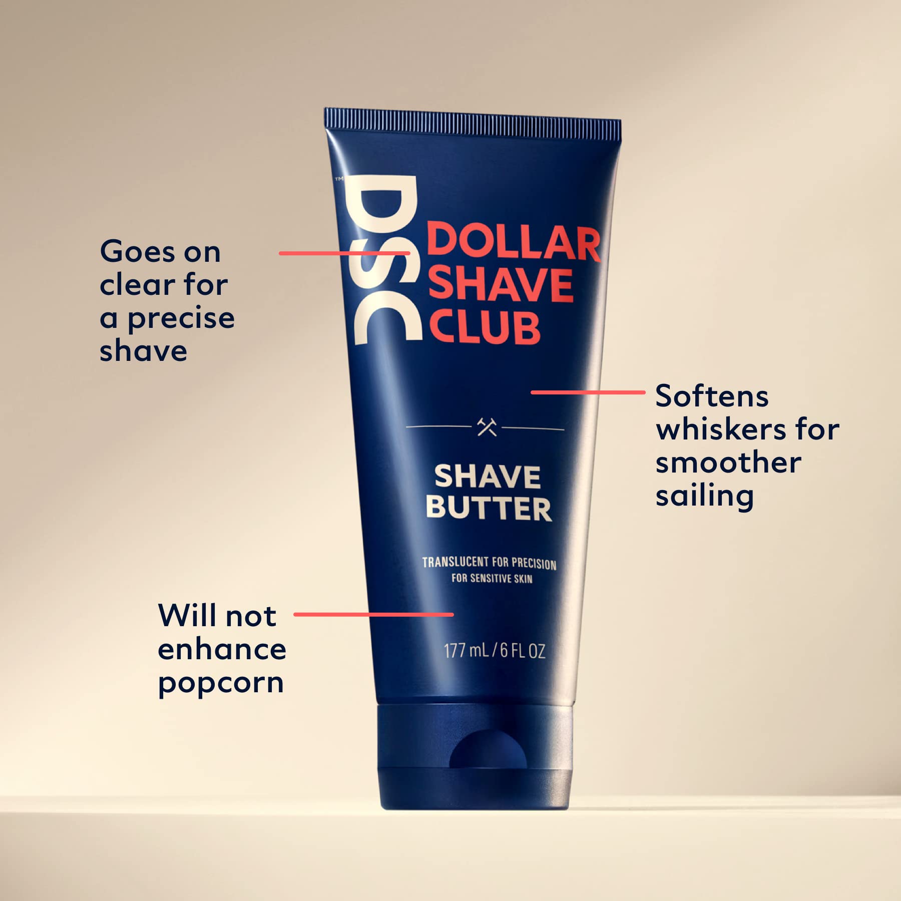 Buy Dollar Shave Club Shave Butter, For Sensitive Skin, A Translucent