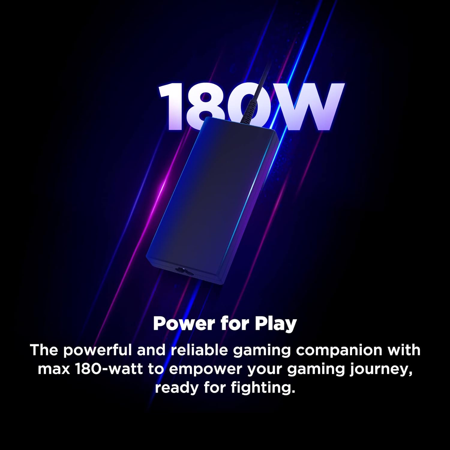 One-Day Sale: Up to 80% Off Innergie 180G 180W Gaming Laptop Power Adapter - Compatible with Acer/MSI/ASUS/ROG/Lenovo/HP and More Notebooks - 1.8m Built in Cable, UL & IEC 62368-1 Certified