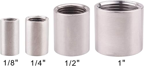 Miniatura 5 de Acoplamiento hexagonal de forja - Adaptador de conector de acero inoxidable 304, hembra NPT de 34 pulgadas (paquete de 2)