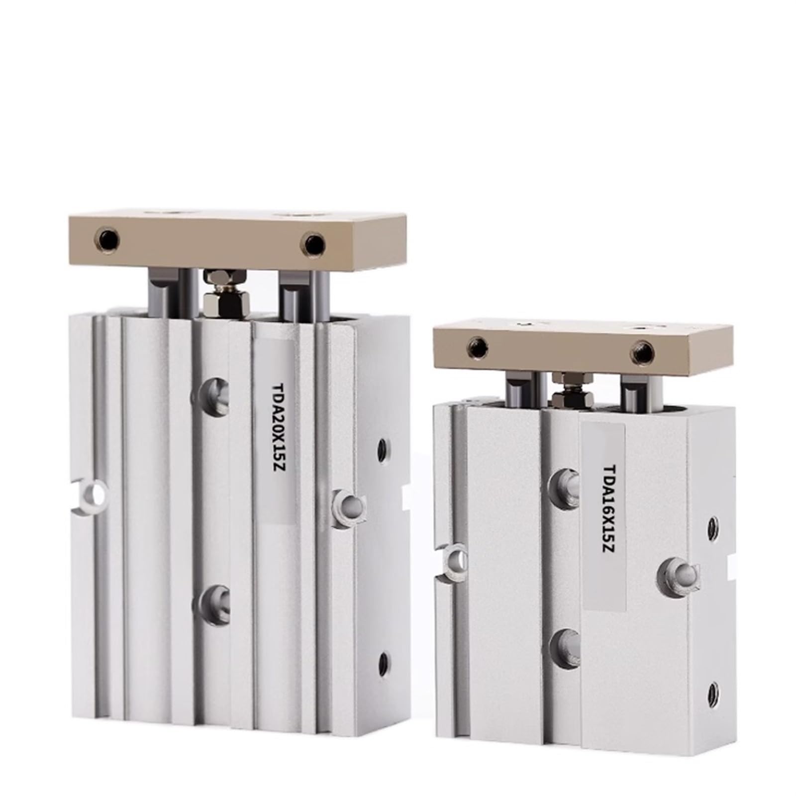 Vérin pneumatique double arbre 16mm course 100mm à haute poussée