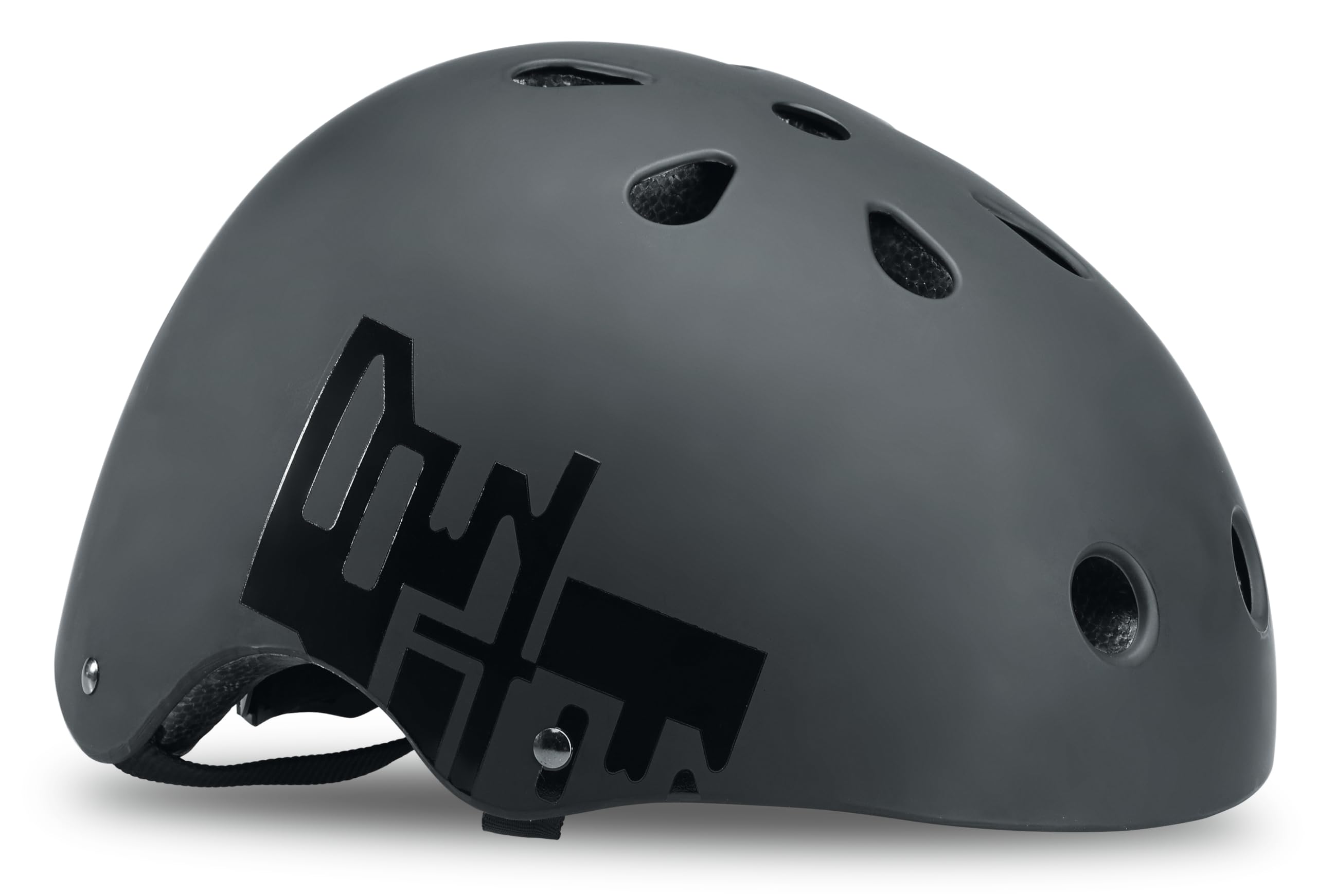 DOWNTOWN Helmett (58-61) kask do łyżworolek, czarny/żółty, L