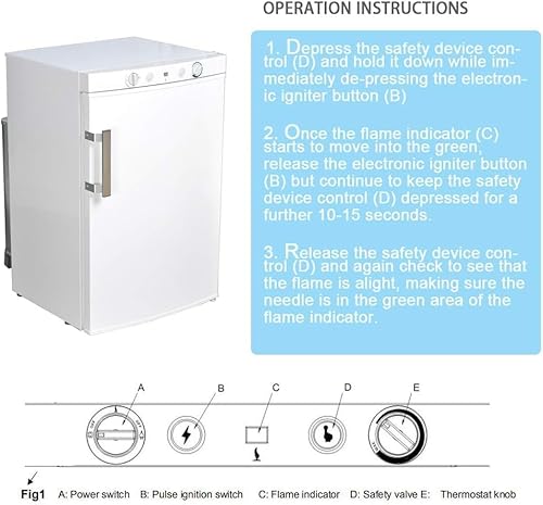 Smeta SCD-100 Propane Refrigerator Rv 3 Way Off Grid Camper Fridge Outdoor Refrigerator thumb #4
