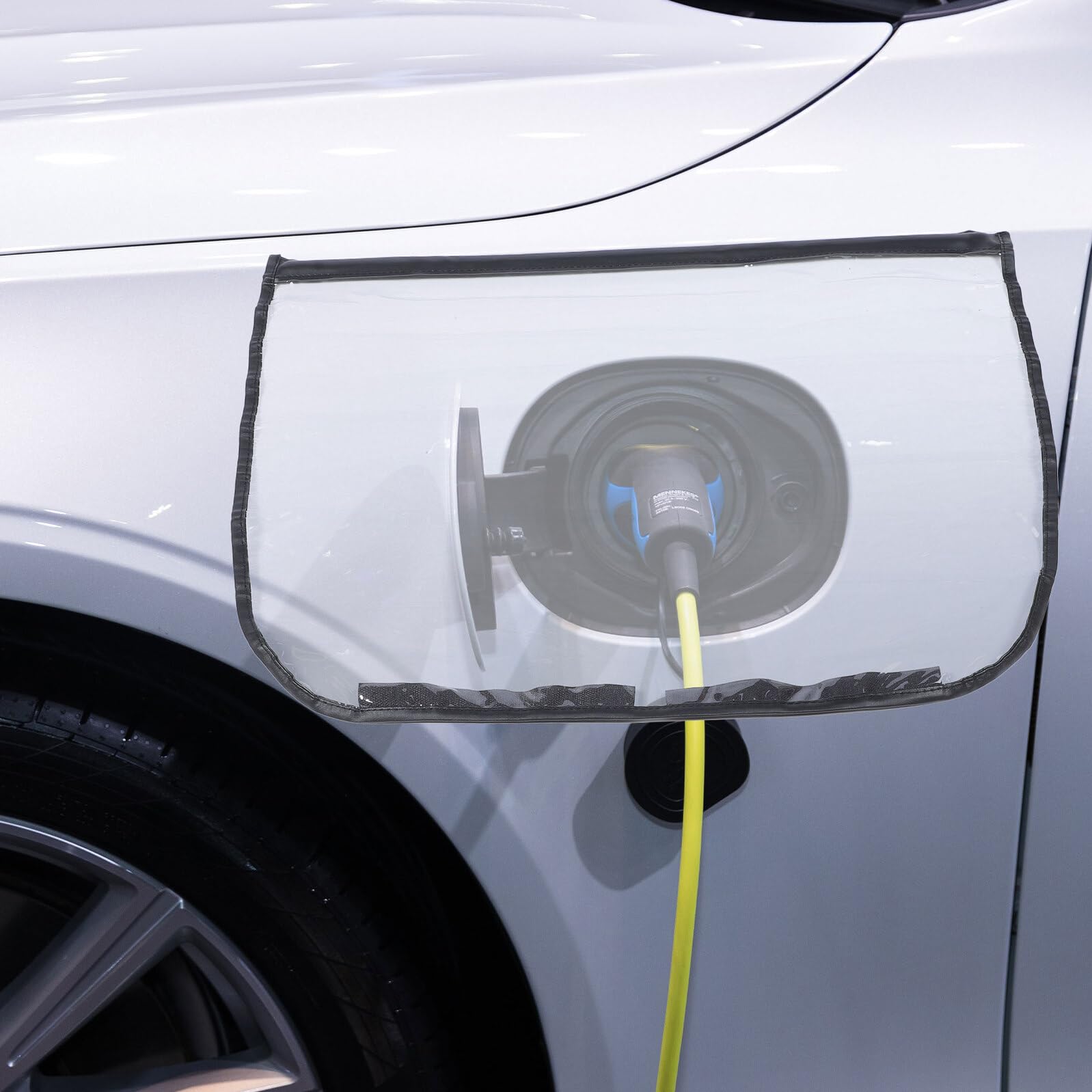 3 Sztuki Osłona Przeciwdeszczowa Portu Ładowania Osłona Portu Ładowania Pojazdów Elektrycznych Ev Zabezpieczenie Kabla Ładującego Akcesoria Do Samochodów Elektrycznych Transparent
