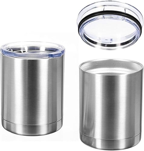 Miniatura 2 de Gtell er - Vaso Lowball de 10 onzas, doble pared de acero inoxidable aislado para mantener caliente y fresco