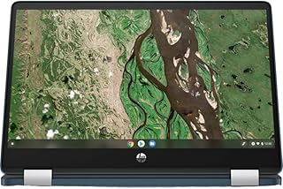 HP Chromebook x360 14b-cb0023dx 14" TS Intel Pentium Silver N6000 Intel UHD Graphics 4 GB LPDDR4 RAM 64 GB eMMC Storage, Chrome OS BT Webcam Spruce Blue (Renewed)