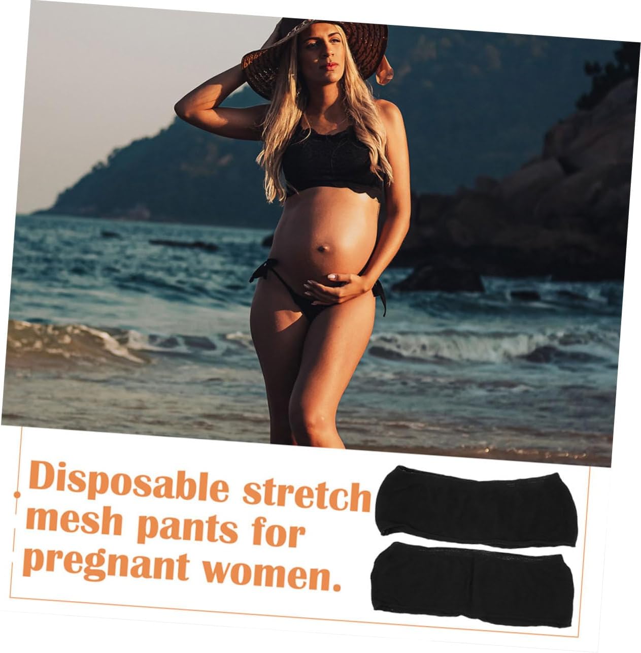 Didiseaon 1set Female Mesh Pants Pregnant Pants Leakproof Underwear for Women Nursing Accessories Postpartum Underwear Pack Black