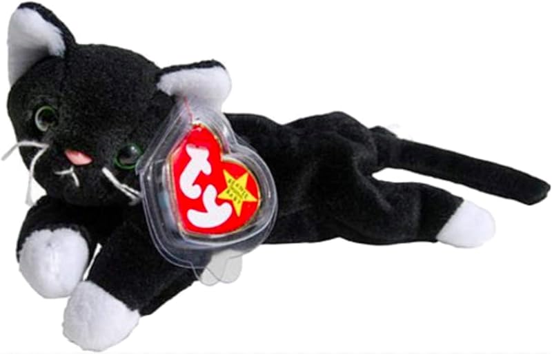 Ty Beanie Babies Zip The Black Cat with White Paws