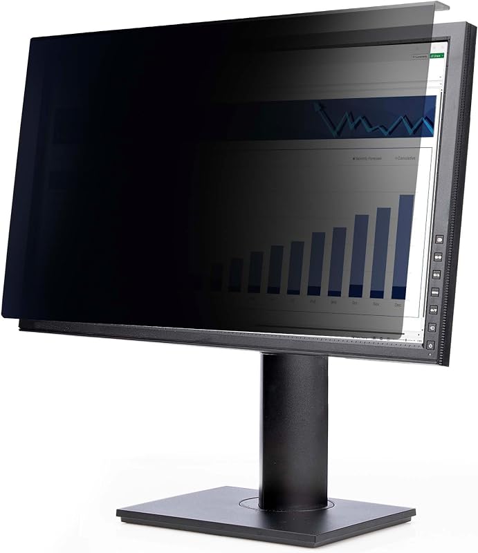 StarTech Pantalla de Privacidad para Monitor de Computadora 24in 16:10, Filtro Acrílico Colgante | Protector de pantalla de monitor, +/-30 grados. Vista