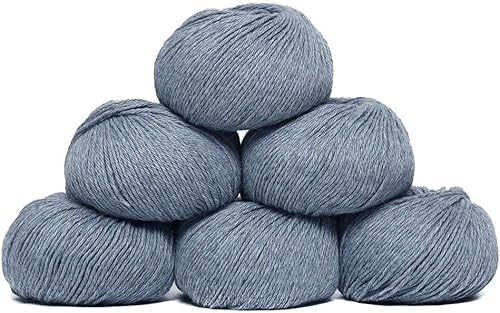 Miniatura 13 de Juego de 6 madejas de 100% lana de alpaca bebé (10.58 oz) de peso DK, fabricadas en Perú, celestial suave y perfecto para tejer y hacer ganchillo