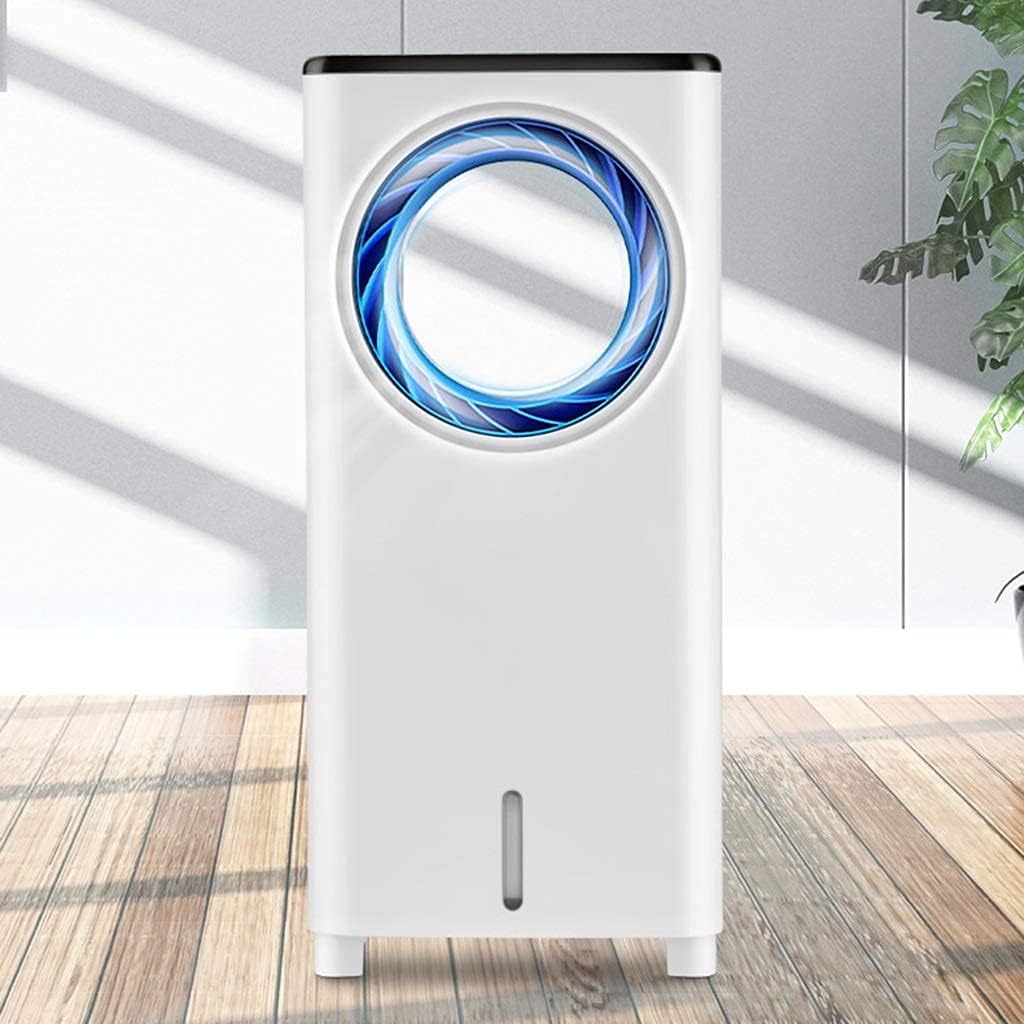 Air Cooler for Home Office Evaporative Coolers Evaporative Cooler Portable Air Conditioner Fan 3 Speed with Remote Control Conditioner Super Humidifier Misting Fan for Home Office Bedroom(Wh
