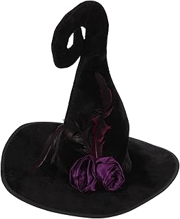 Wicked Witch Hat Halloween Themed Witch Hat Witch Cap Witch Hat Halloween Supplies Witch Hat with Flowers