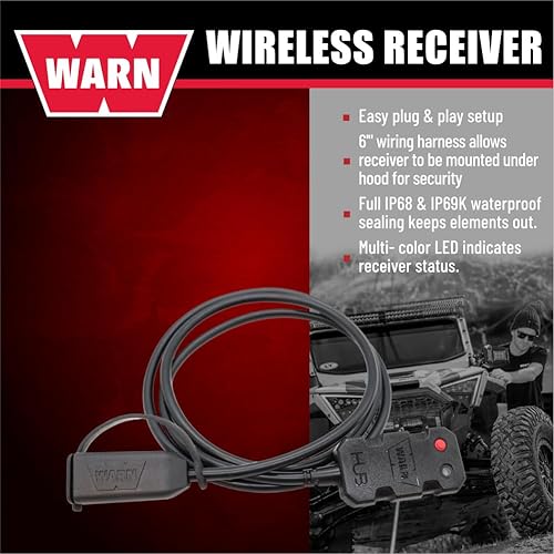 Miniatura 3 de WARN 103945 Receptor inalámbrico HUB y aplicación de teléfono - para cabrestantes de camiones (Zeon, VR, VR EVO)