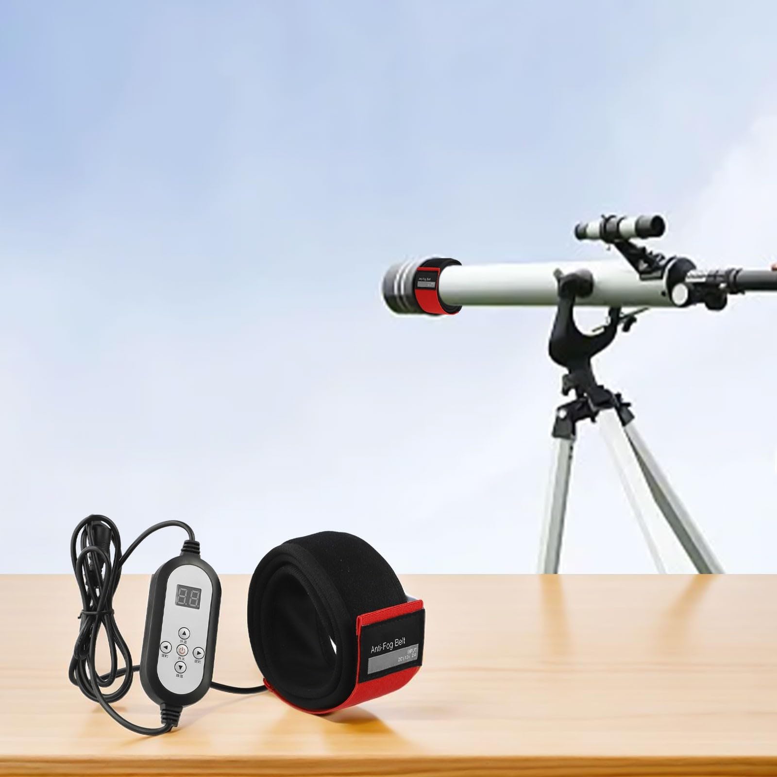 Oniissy Telescopi astronomici lenti riscaldatore di rugiada attivo, fascia riscaldante anti-condensa, fotografia all'aperto con tempo freddo, accessori per telescopi (830 x 50 mm)