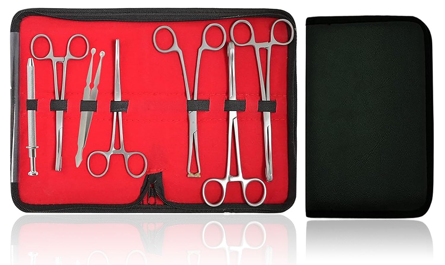 AAProTools 7 Pieces Body Piercing Instruments Kit Tools Penington, Sponge, Septum Forceps, 4 Prong Ball Grabber & Bead Tweezer DS-1591