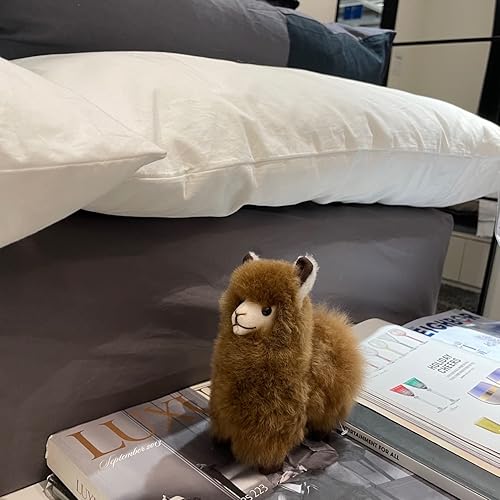 Miniatura 2 de Animal de peluche de llama - Juguete de alpaca para bebé supersuave y esponjoso (6 pulgadas, mezcla) - Animales de peluche y peluches hechos a mano