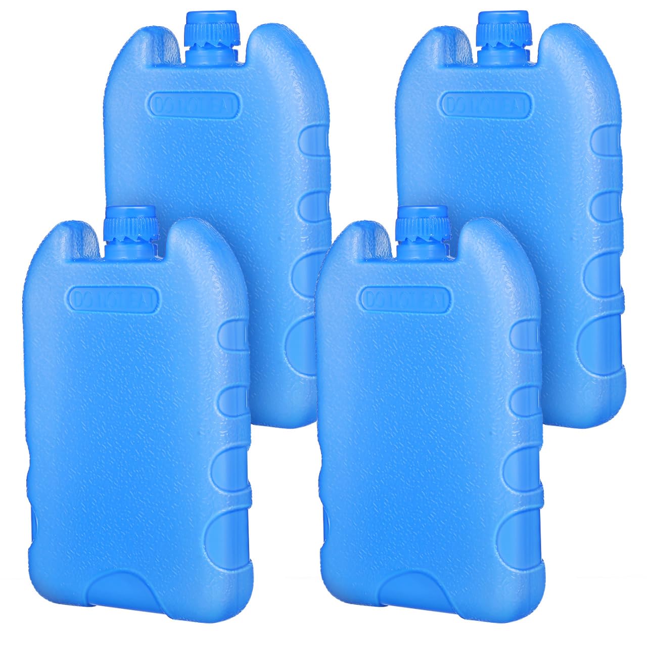 Beavorty 4pcs Ice Packs for Air Cooler Reusable Freezer Blocks Medium Cooler Bag Bricks Water Fillable Chillers Portable Evaporative Fan Accessories Blue PE Case Lunch Box Picnic Home