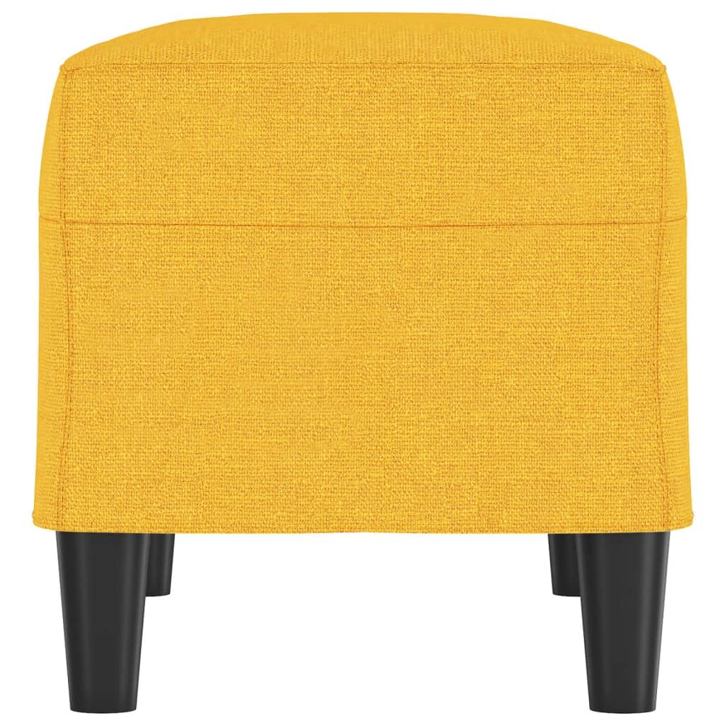 Ławka do siedzenia, jasnożółta, 70 x 35 x 41 cm, materiał z tapicerką piankową, do korytarza, przedpokoju, salonu, jako taboret ławka do łóżka