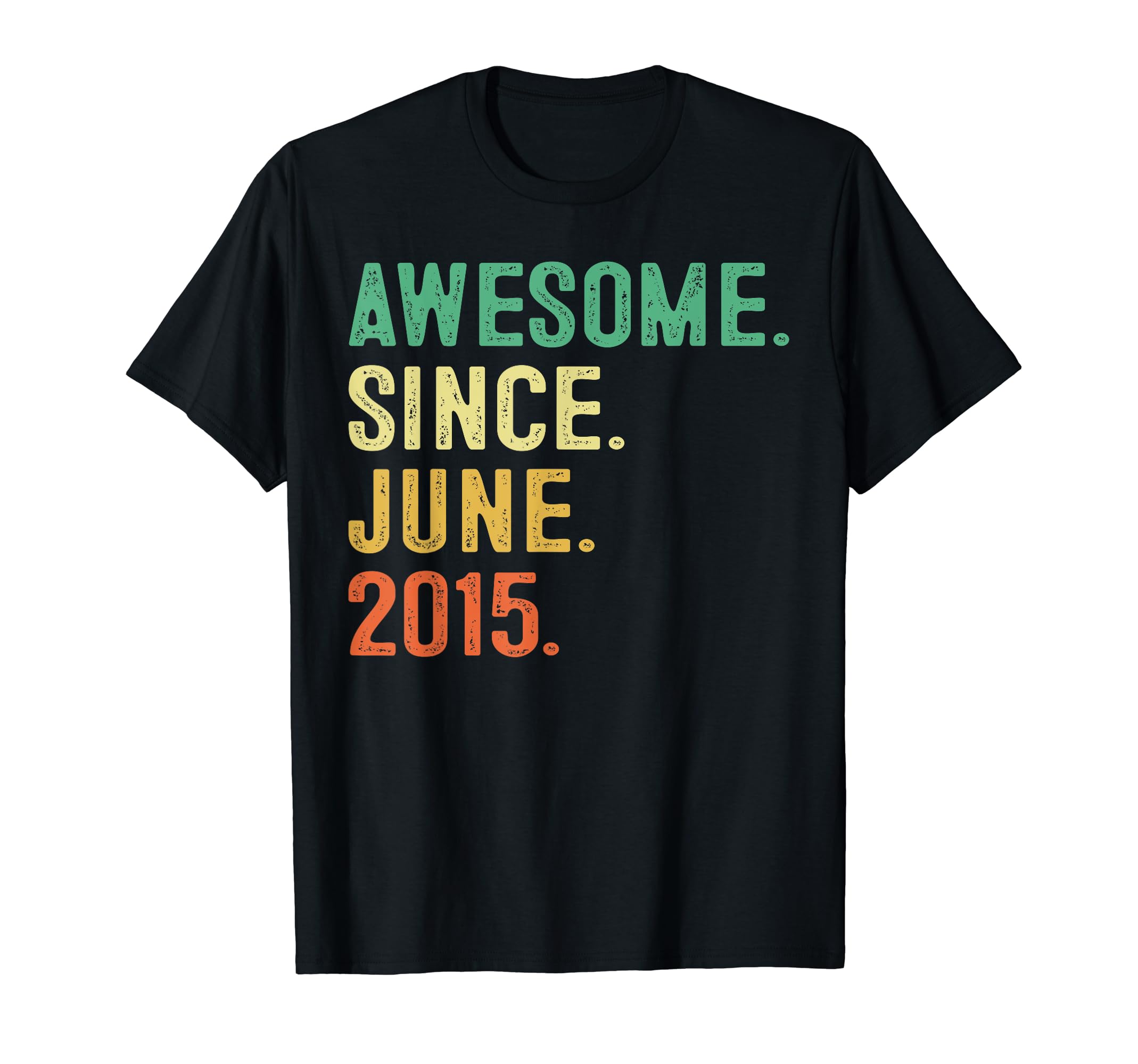 Awesome Since June 2015 8th Birthday Gift 8 Year Old Boy T-Shirt