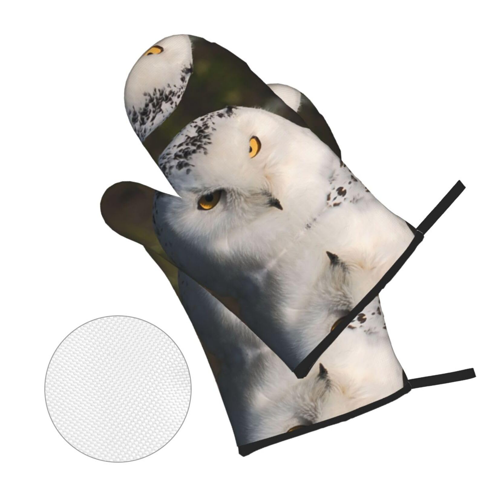 JZK Paire Robuste Grand Gants Anti Chaleur Four Avec Doigts, Résistant à Chaleur Coton Tricoté