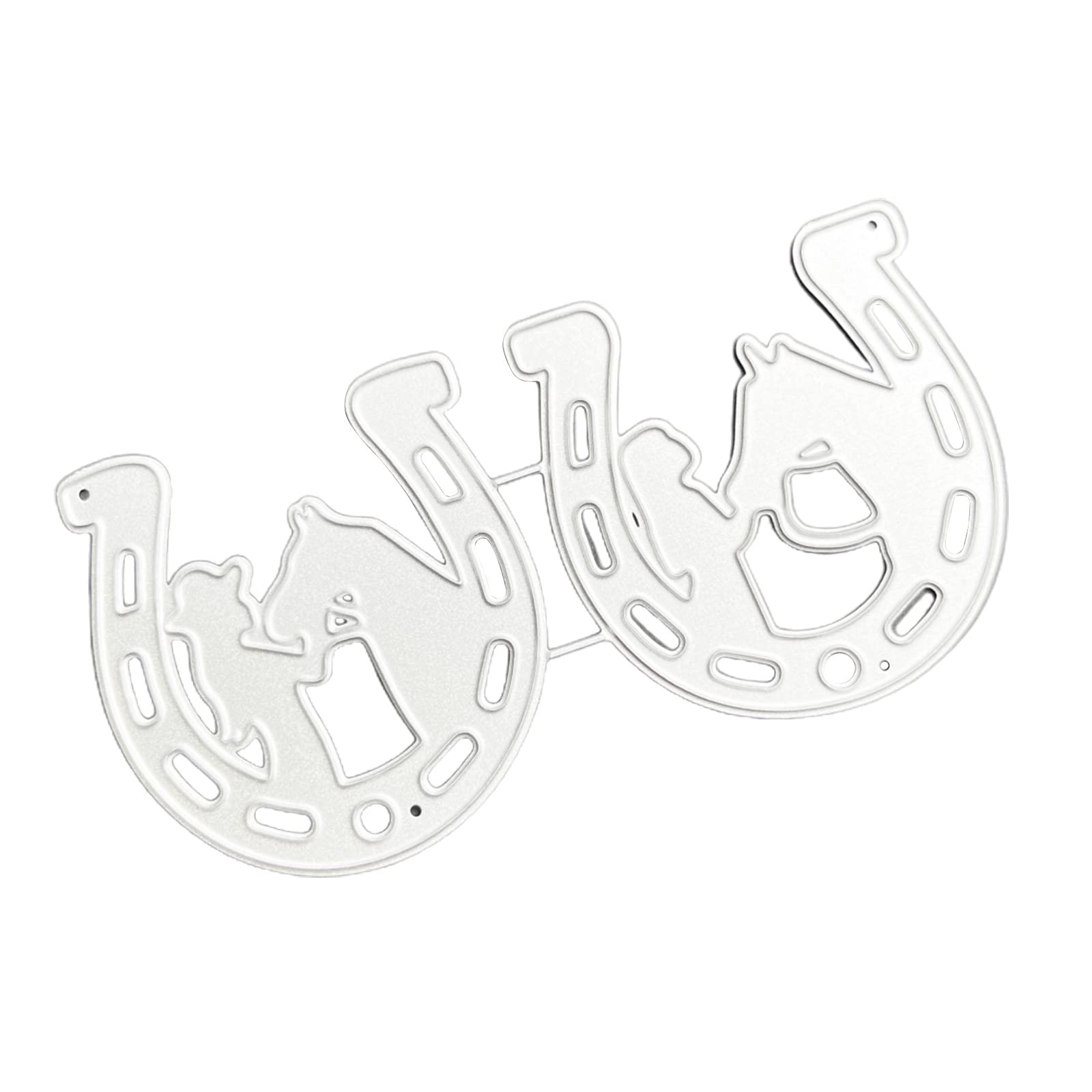 Nucelit Metal Die Cuts Horses Embossing Stencil Cutting Dies for Card Making Scrapbooking Paper Craft Template Die Stencils