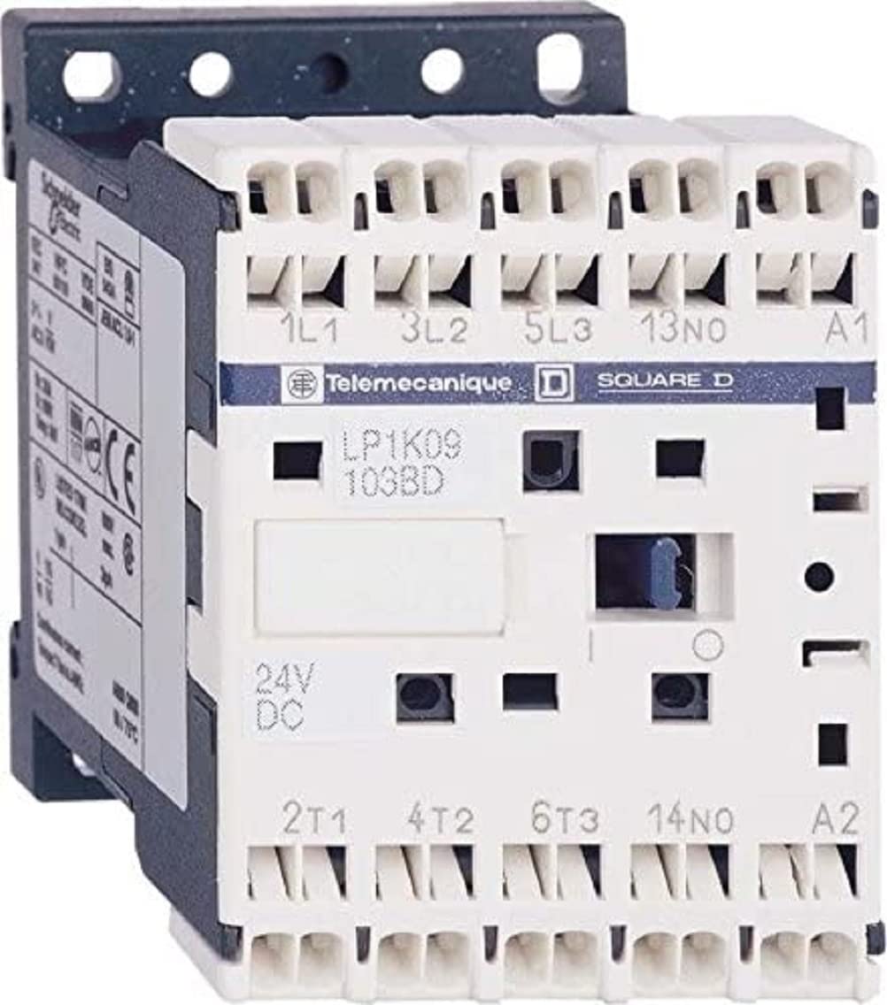 Minicontacteur tripolaire B C 6A 24V DC RES pour commande de circuit basse tension
