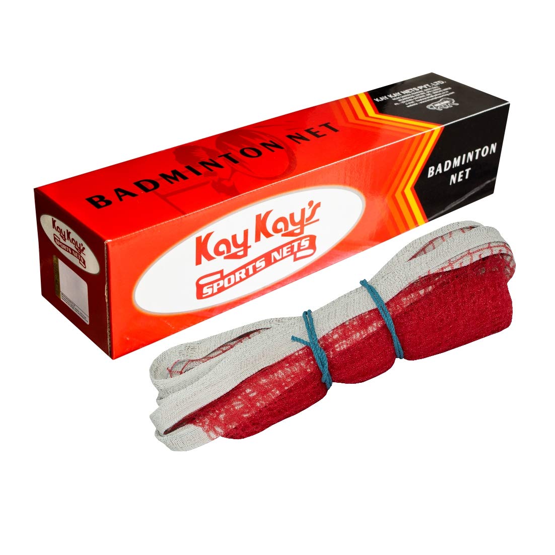 Triumph Kay Kay Badminton Net, SN 103-AA Machine Made 33 Meshes with One Side Nylon Tape & Nylon Rope Badminton Net Pack of 2-image-16