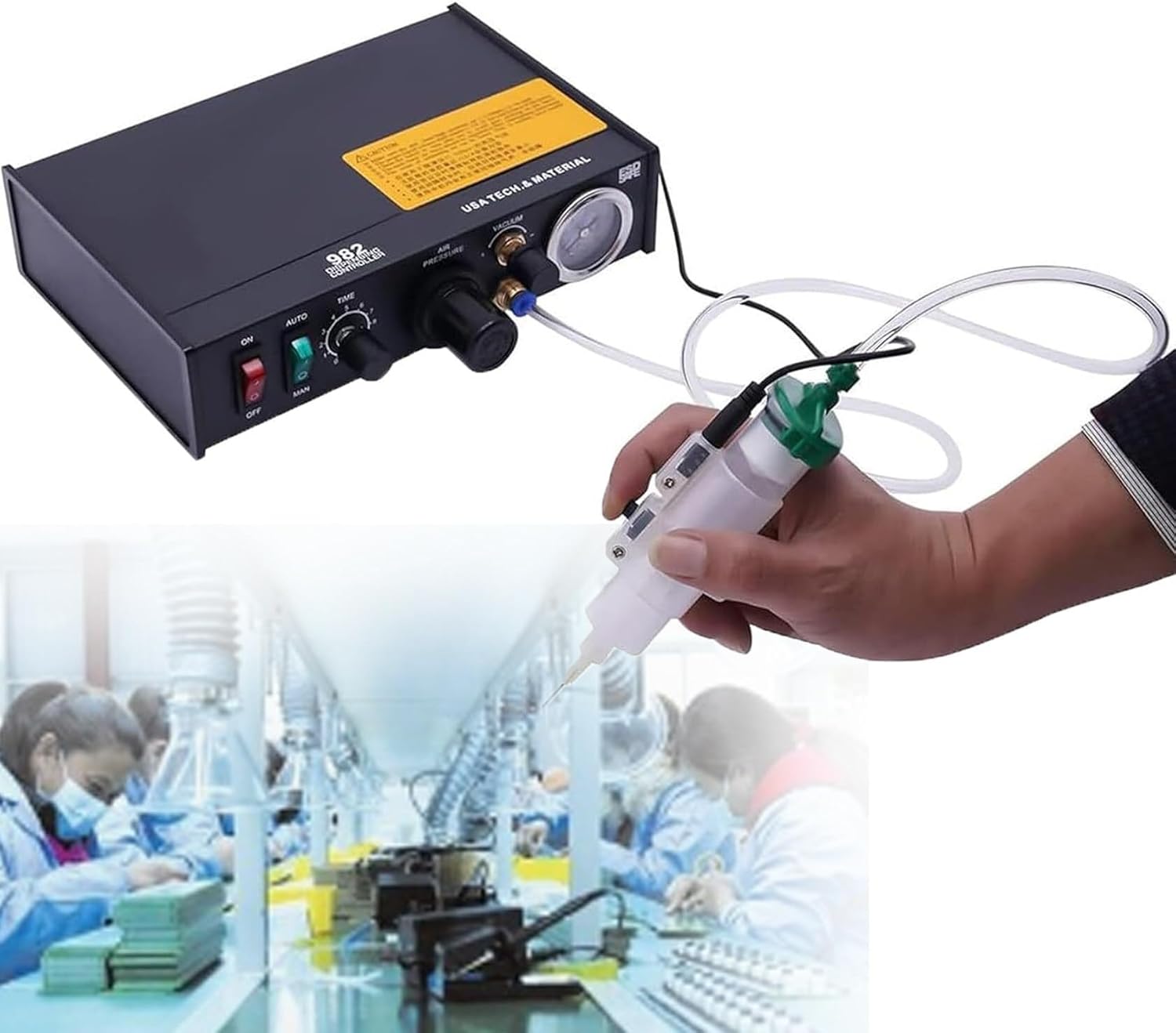 Semi-automatic/manual dispensing machine, portable automatic peristaltic dispensing machine, automatic timing, suitable for all kinds of water-based glue