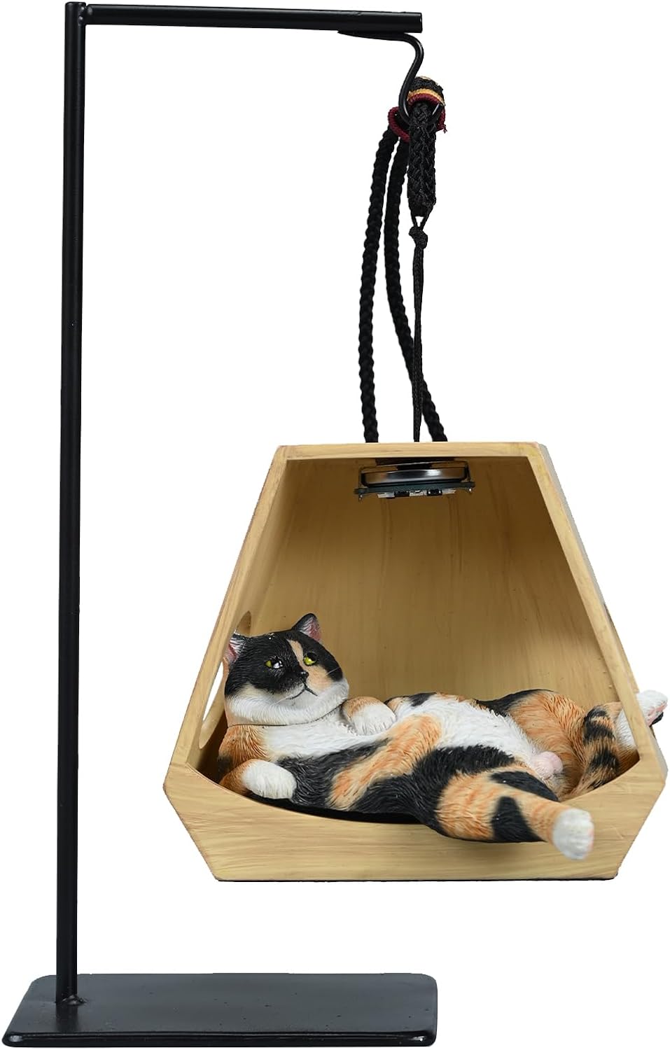 MMOS X JXK Lazy Cat Statue for Home Decor, Durable Polyresin with Intricate Details, Cat Figurine Gift for cat Lovers