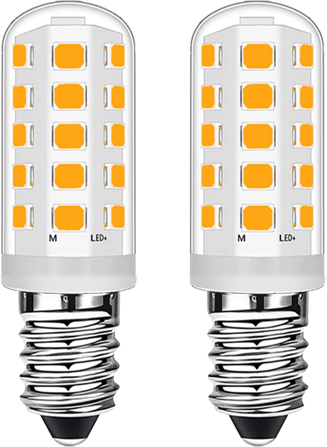 E12 Candelabra LED Bulbs 2700K Warm White Ceiling Fan Light Bulb 4W, 40W Equivalent E12 Small Base Candle Bulbs, 450LM, Non Flicker, Not Dimmable, AC 110-130V, 360° Beam Angle, 2 Pack