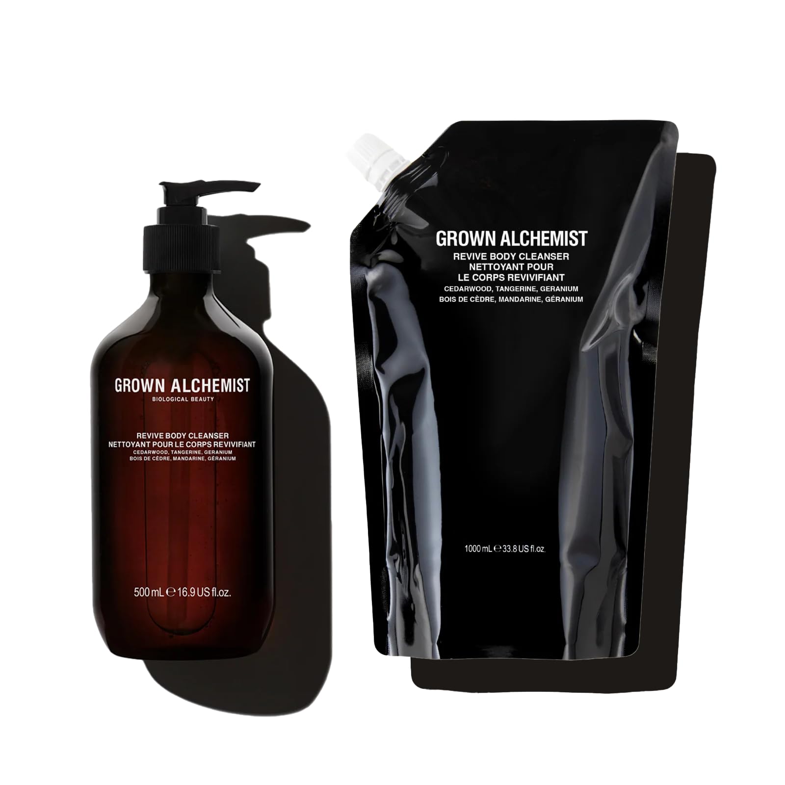 Grown Alchemist Revive Body Cleanser Set 500 mL Refill 1L