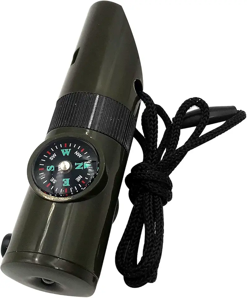 Apito de emergência com cordão, apito de segurança, acampamento, caminhada, resgate, sinal de sobrevivência