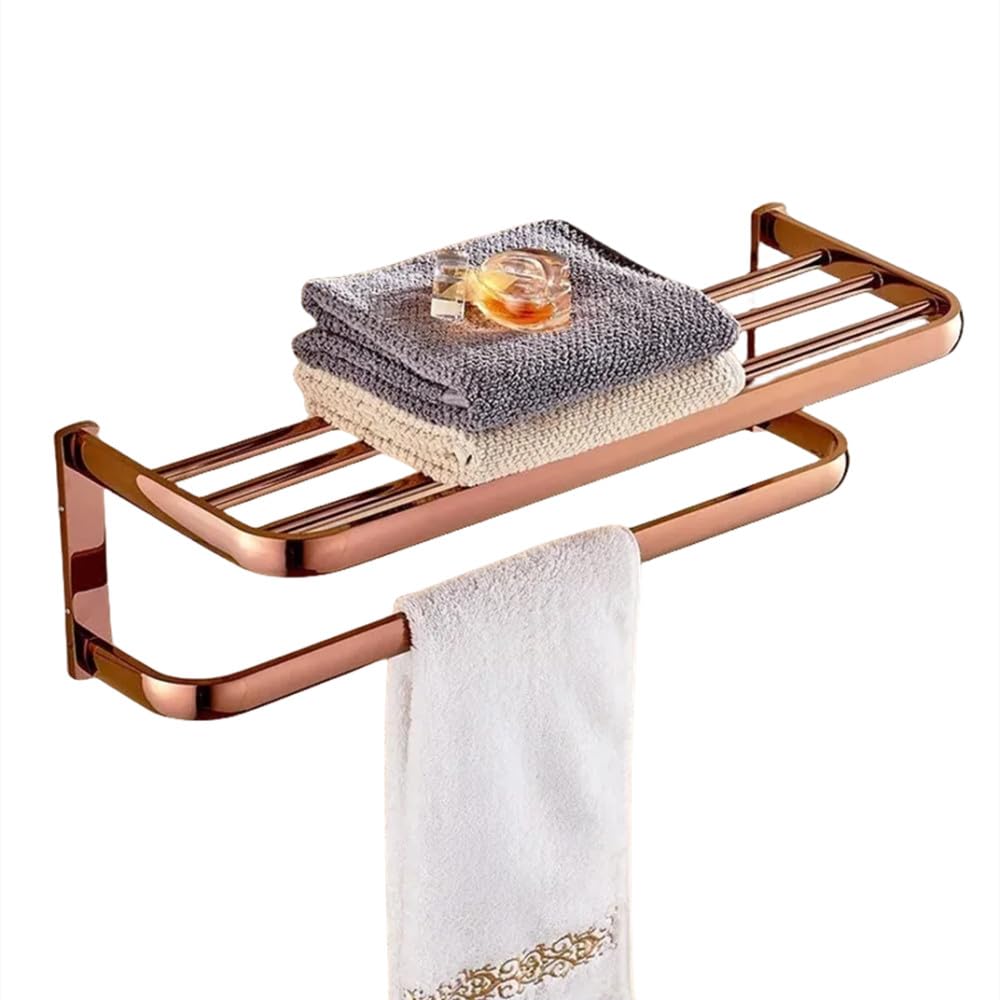 Étagère de salle de bain et porte-serviettes 58 cm pour résoudre le désordre