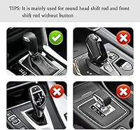Vista 7 de 2 fundas de silicona para palanca de cambios de automóvil, cubierta antideslizante para pomo de palanca de cambios automático, protege eficazmente
