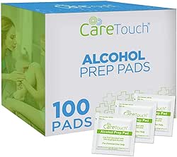 Care Touch Alcohol Wipes - Individually Wrapped Alcohol Prep Pads