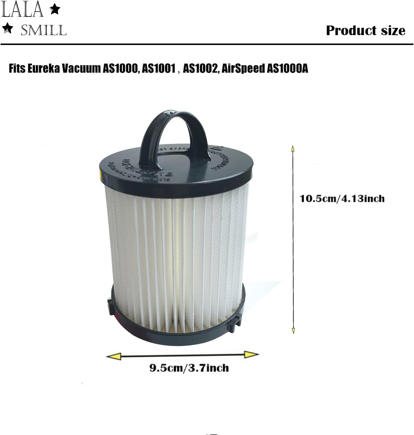 Lala Smill Replacement DCF-21 Dust Cup Vacuum Filter and EF-6 HEPA Filter for Eureka Airspeed AS1000A AS1001 AS1002A AS1004A AS1001AX Series ,Washable & Reusable
