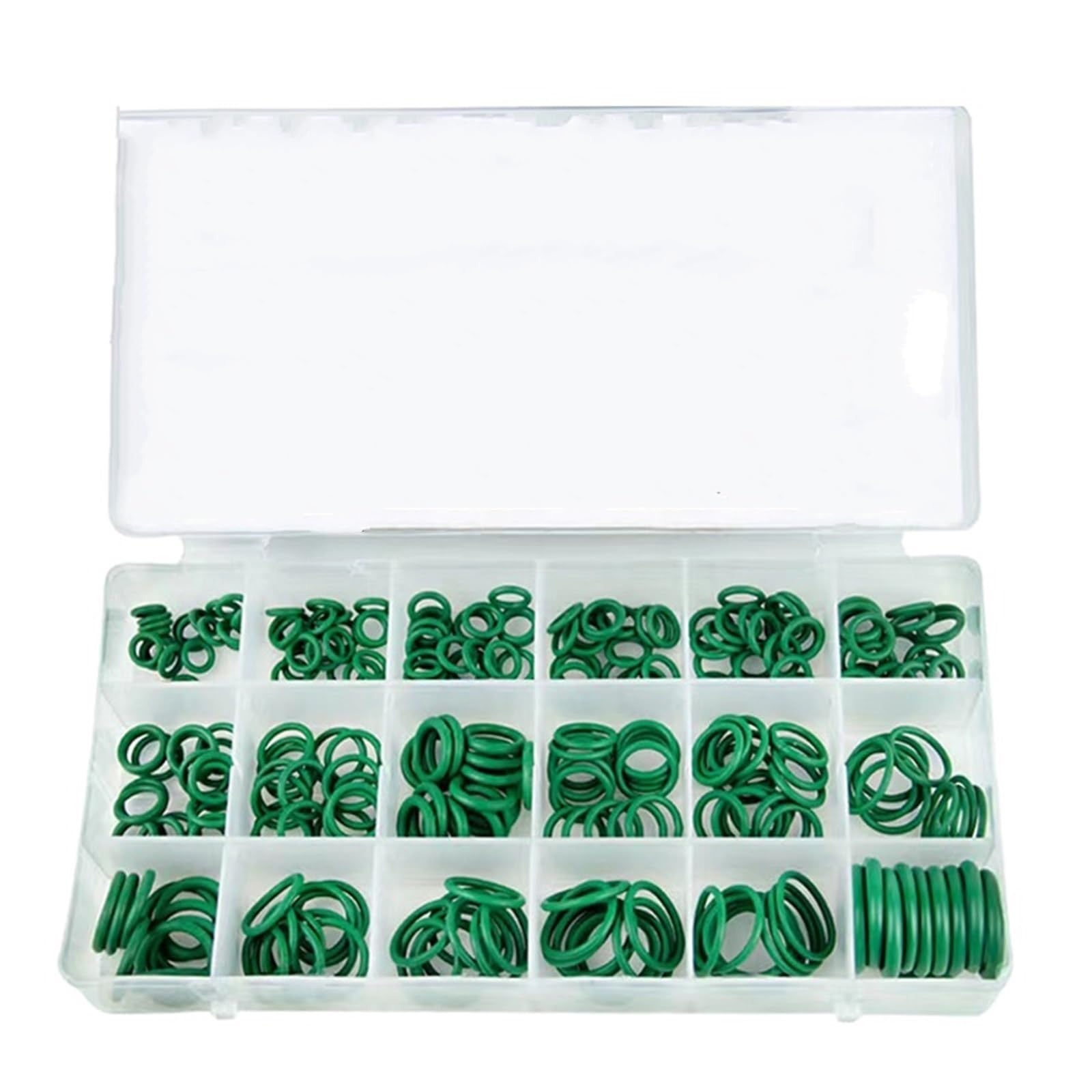 Junta del motor de la motocicleta Juntas tóricas, bandas elásticas, juntas de goma, anillos sellado para aire acondicionado, kits arandelas para reparación fontanería(Green-3Box(810pcs))