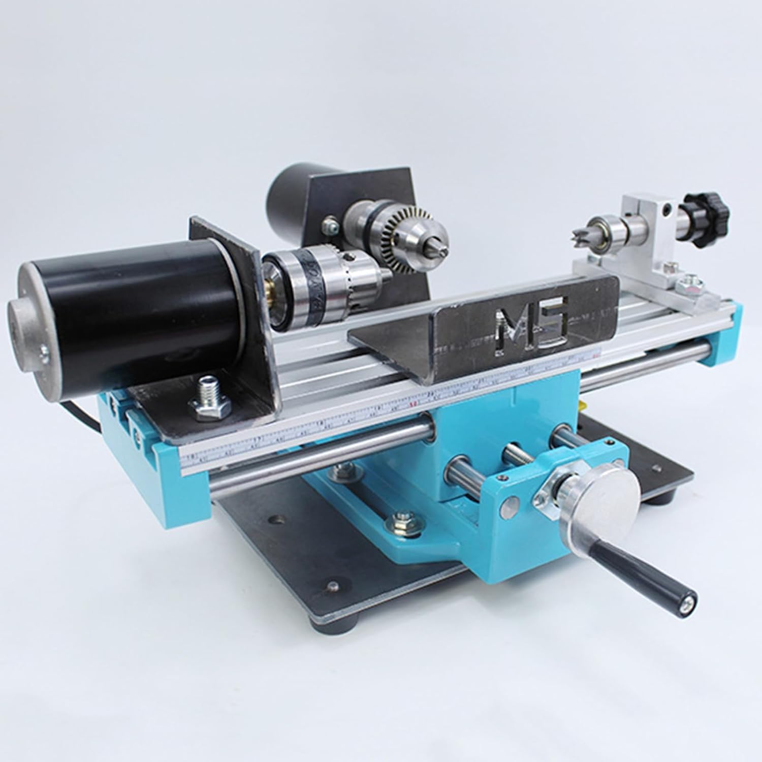 Macchina per tornio in metallo per perline di legno, fresatura ad alta precisione, 7000 giri/min, fai da te in miniatura, trapano da banco, design compatto per hobbisti e appassionati