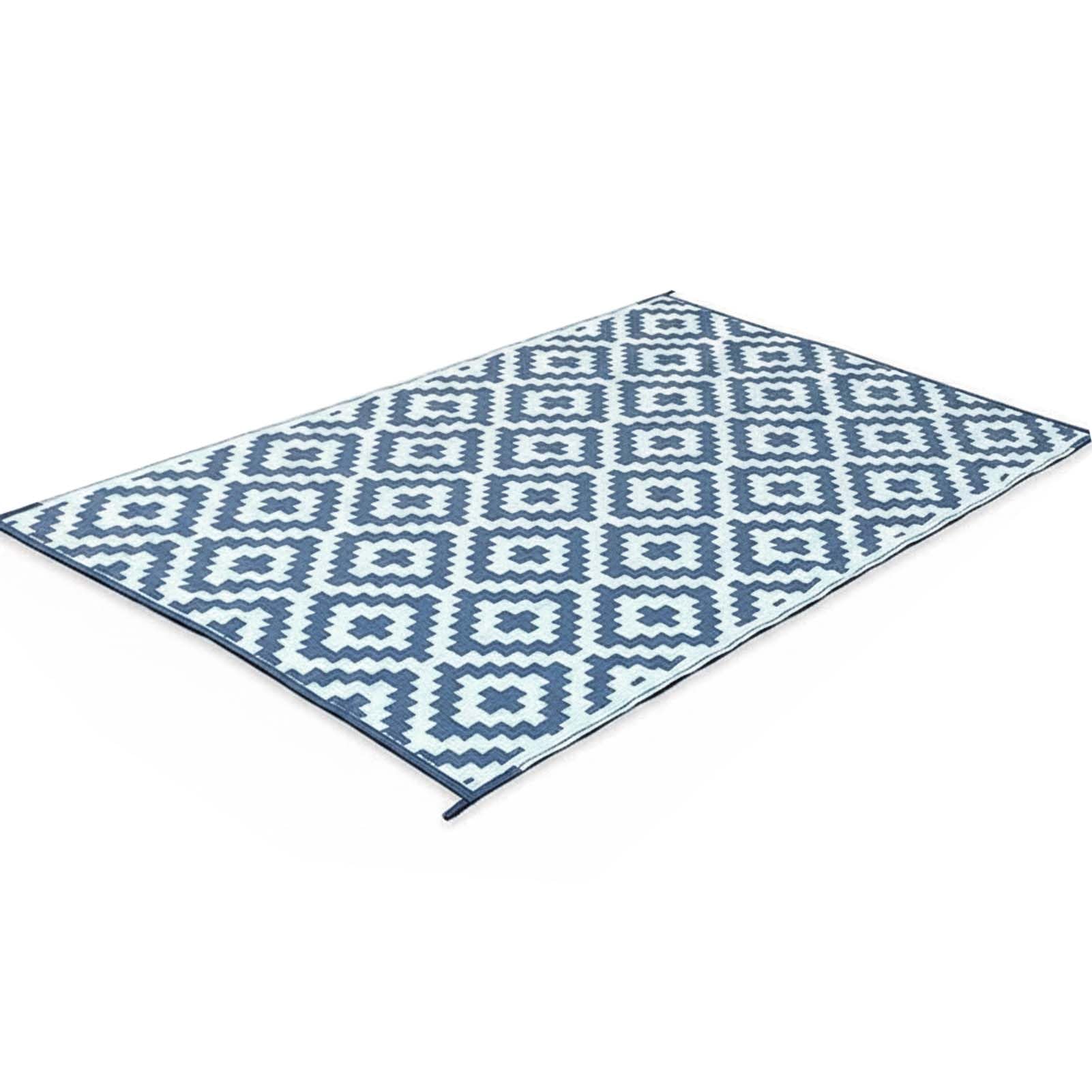 Tapis de camping portable extérieur léger réversible et résistant à l'eau