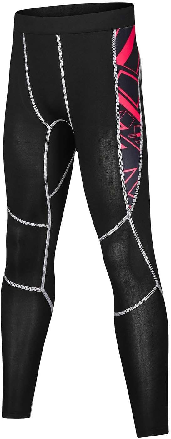 Boys Girls Compression Set Kids Sports Base Layer Tights Athletic Underwear Top Leggings Set