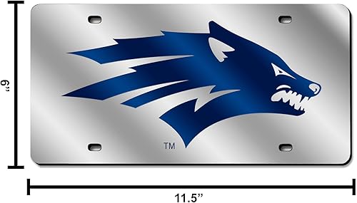 Miniatura 403 de Rico Industries Placa de matrícula de metal con incrustaciones láser de Florida Gators de la NCAA plateado,Alternativo,Negro -,Negro/Plata,Azul,azul