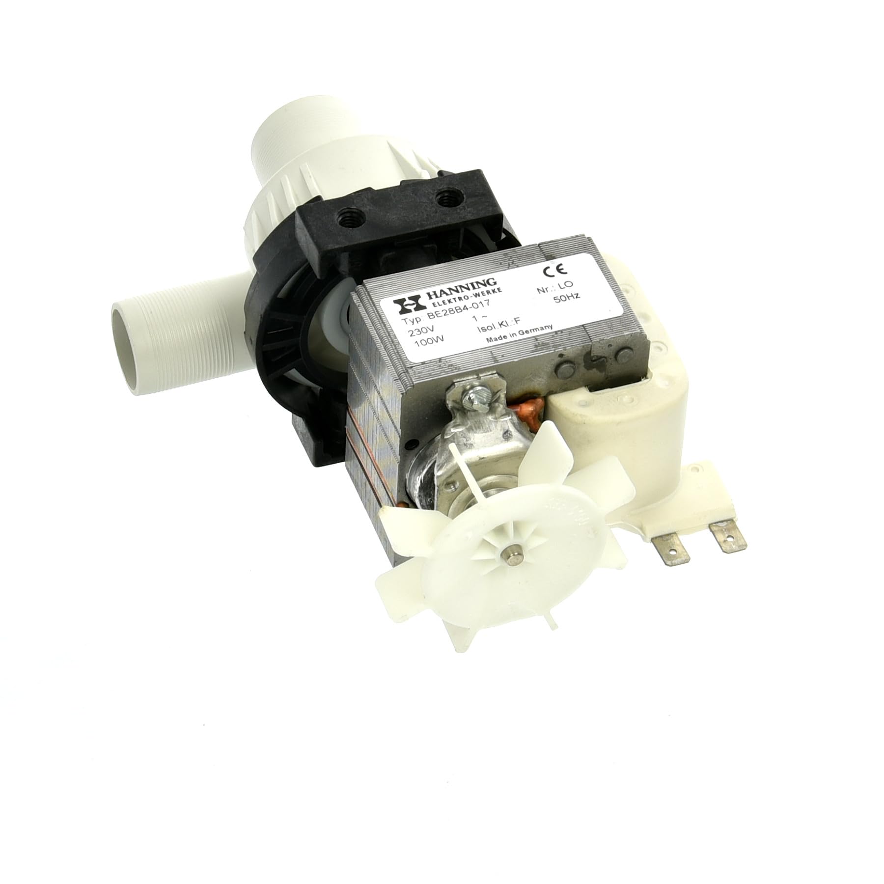 Hanning Ablaufpumpe BE28B4-017 für Kombidämpfer und Heißluftofen Rational 3002.1000 230V 100W 50Hz Eingang ø 30mm Ausgang ø 24mm, CLine, CM101G, CM61G, CC101, CCM102, CD202, CD61, CPC102, CPC202