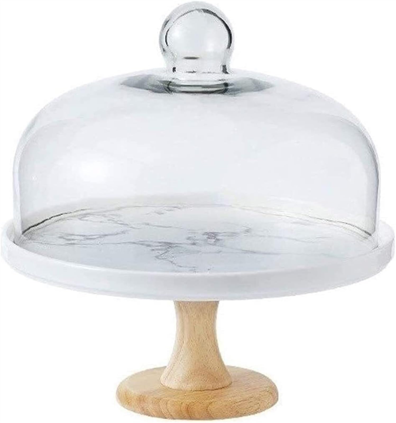 Assiette de dégustation ronde en bois avec poignée et céramique fine