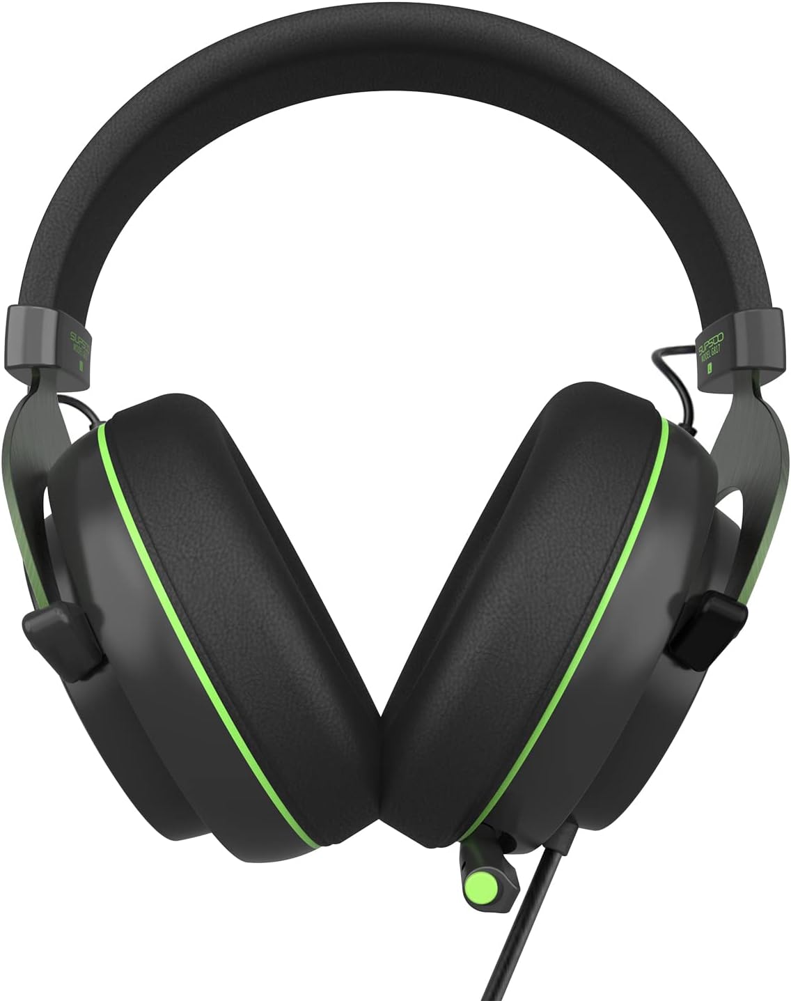 Stereo Gaming Headset,SUPSOO Noise Cancelling USB Over-Ear Headphones with Microphone and Volume Control for PC Xbox One PS4 PS5 Laptop Mac Nintendo Games Green