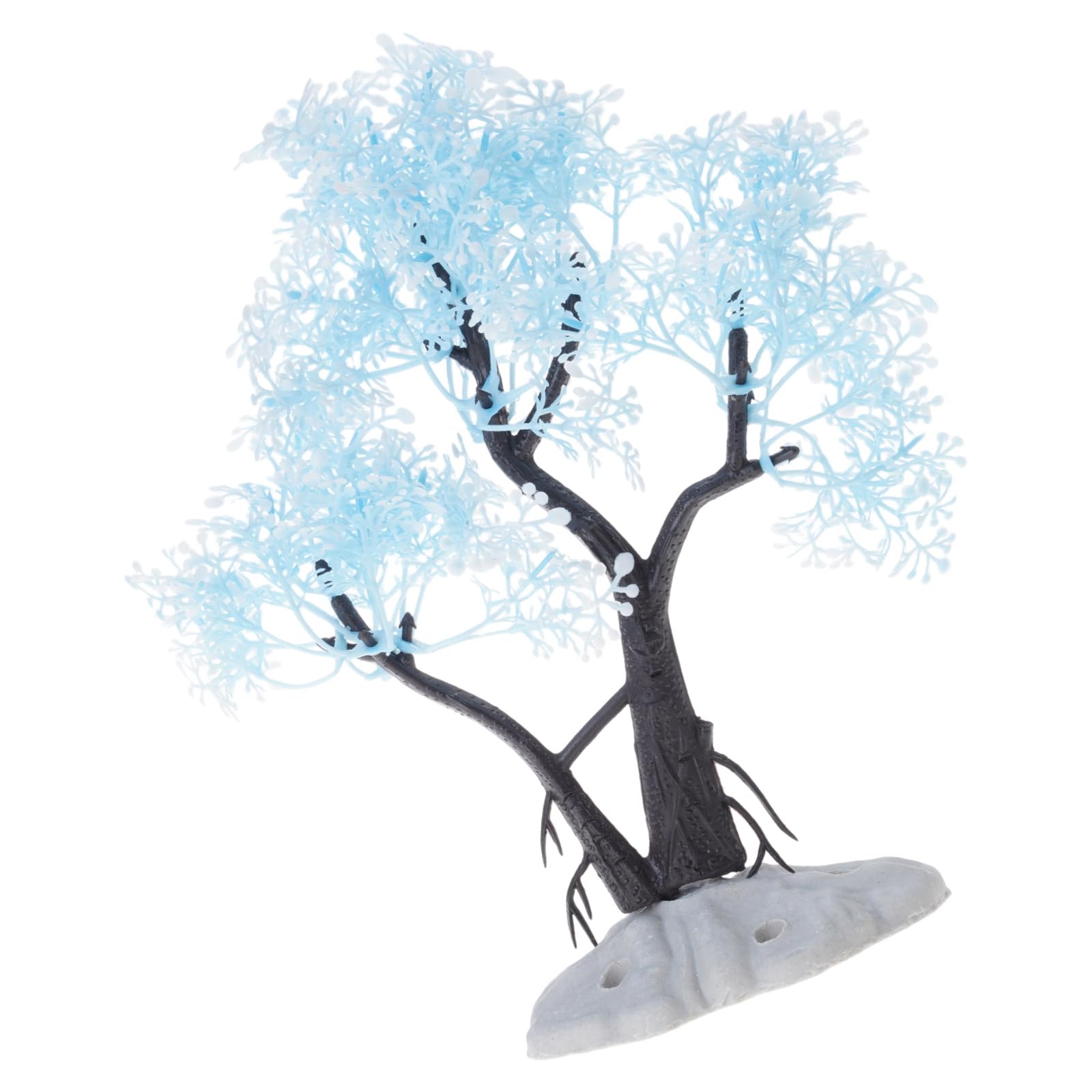 JTQYFI 3 Snowflake Design Pine Tree Aquascaping Decor, Safe Underwater Plant for Beginner & Aquarium Landscapes Aquarium Landscape Decoration