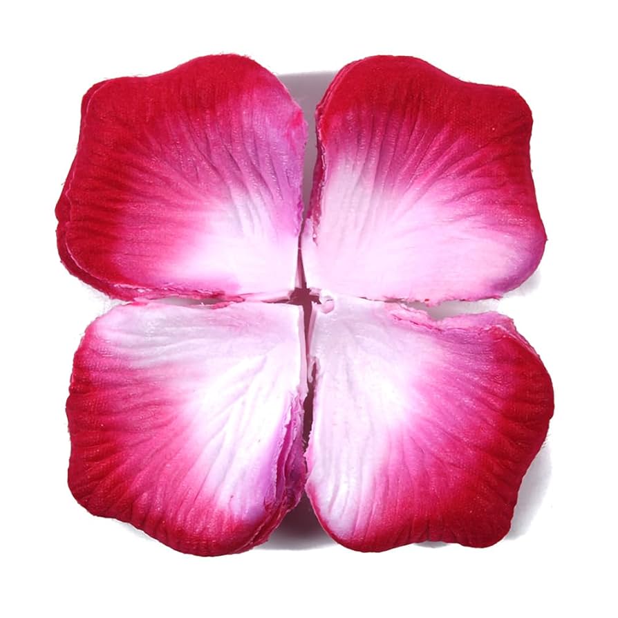 Amazon.co.jp: 花びら 造花 2500枚入り 紫紅色が白に