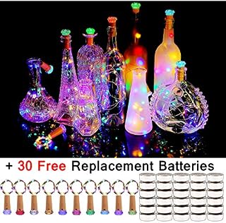 KZOBYD Wine Bottle Lights with Cork 10 Pack Fairy Battery Operated Mini Lights