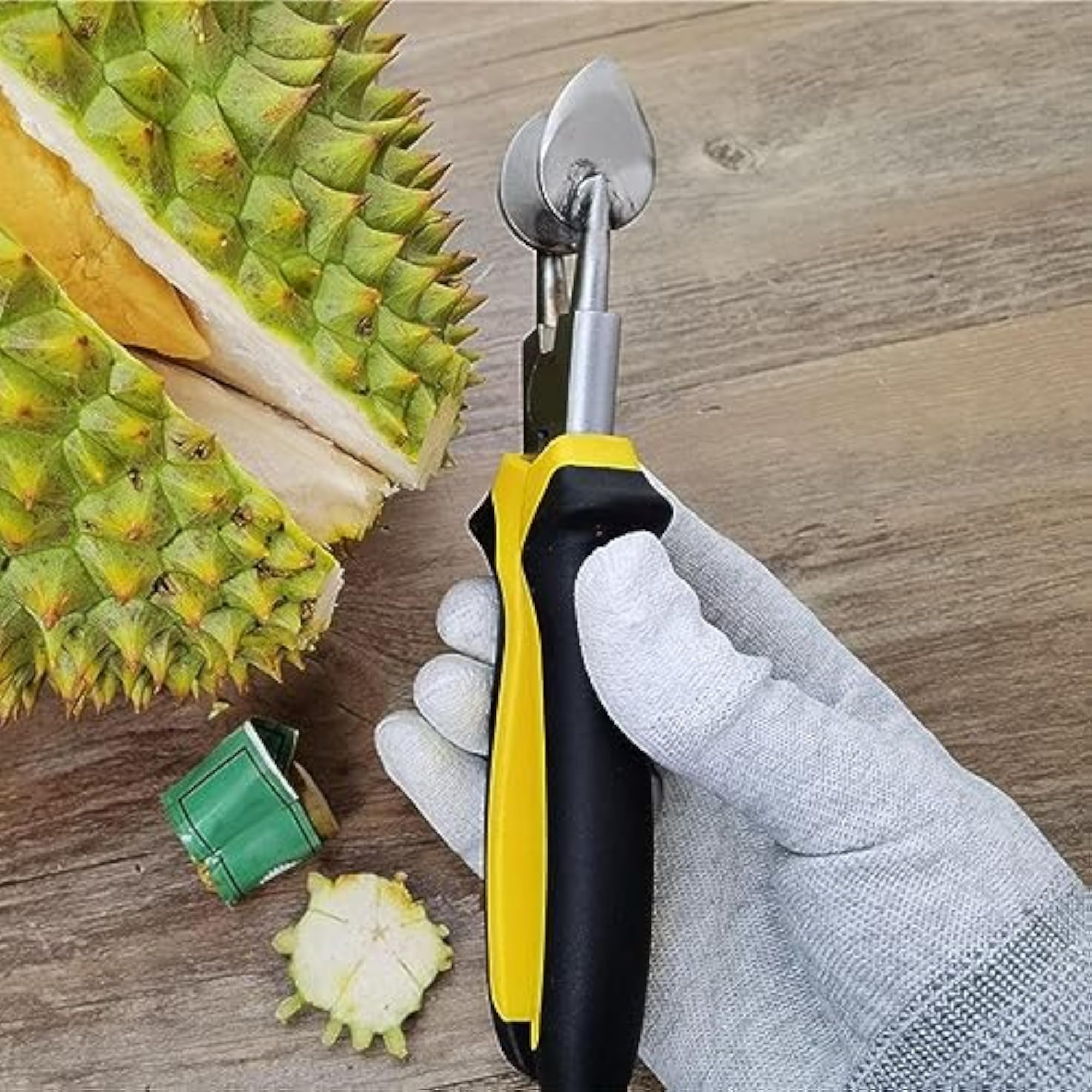 Manual Durian Shelling Machine for Kitchen Cooking