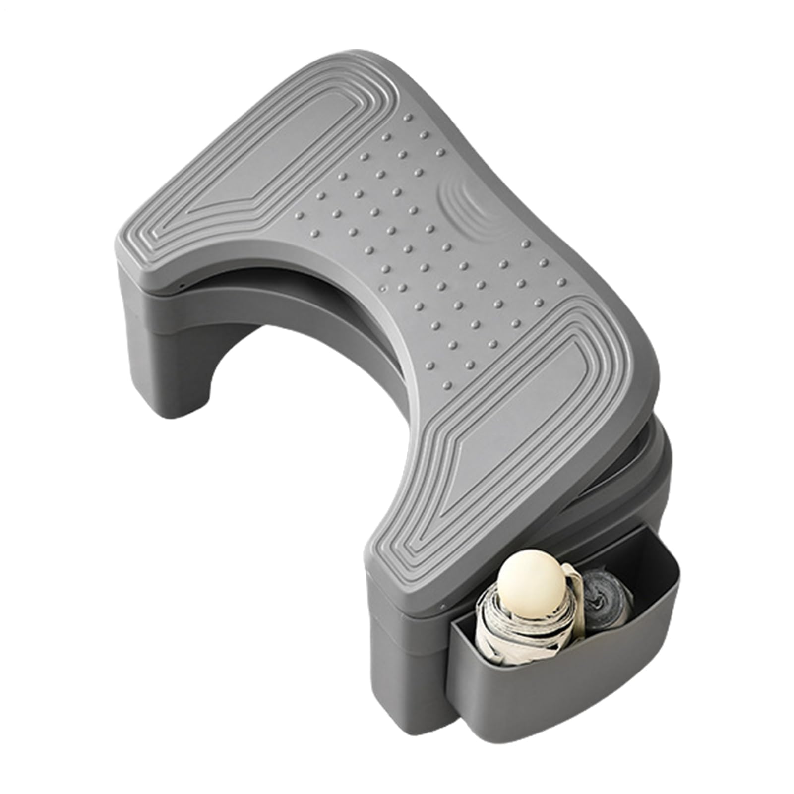 Sgabello portatile per rifiuti di cani per WC, sgabello da bagno con scatola portaoggetti, sgabello essenziale per una facile pulizia e igiene degli animali domestici