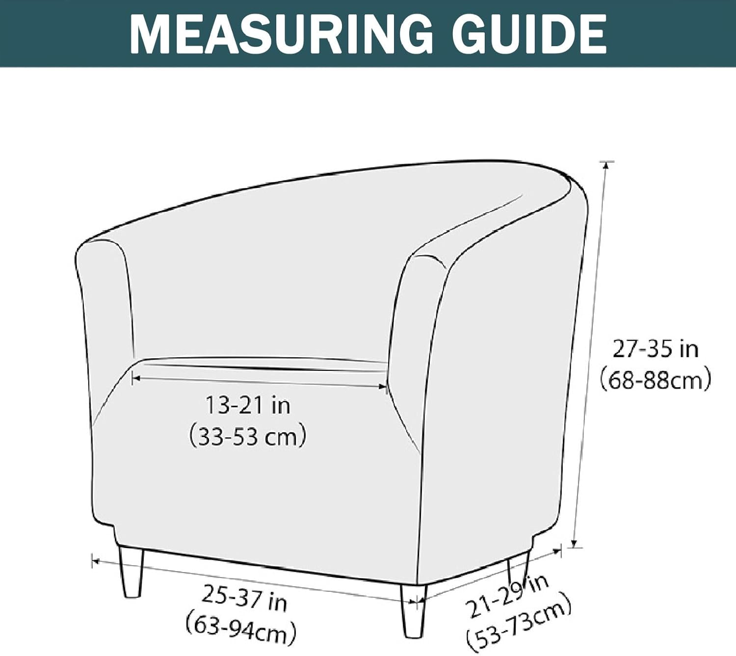 Velvet Club Chair Slipcover, 1 Piece Barrel Chair Cover for Living Room Armchair Covers with Elastic Bottom Tub Chair Covers Furniture Protector Washable-Dark Green-1 Piece
