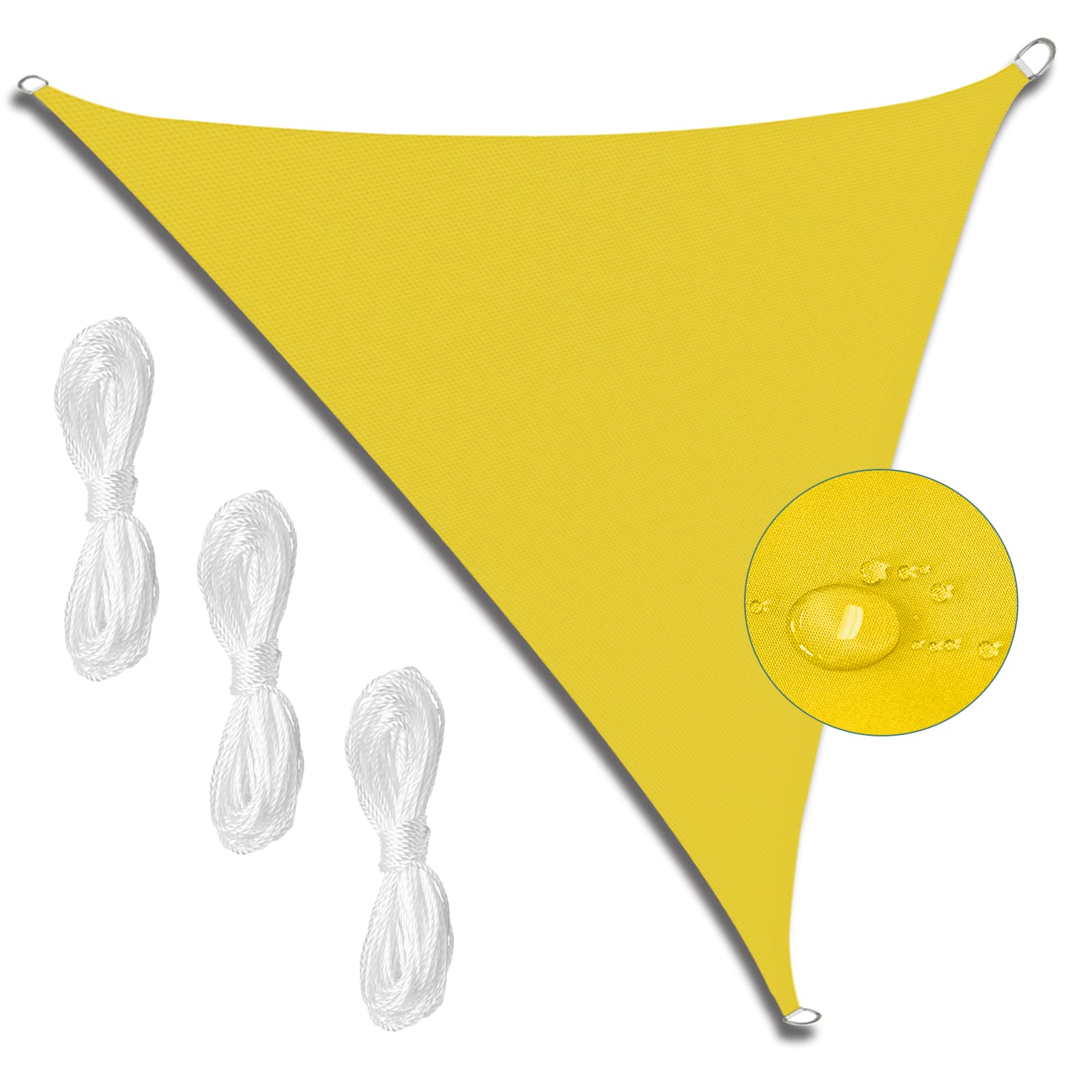 sonnensegel gelb Sonnensegel, 3 x 3 m, fluoreszierendes Gelb, wasserfest, mit 98 % UV-Block, für Garten, Camping und Hinterhof, inklusive 3 Seilen, hohe Sichtbarkeit, Sonnenschutz für den Außenbereich Search_SpareFrames Size:M1 ORTLIEB Commuter Daypack City
